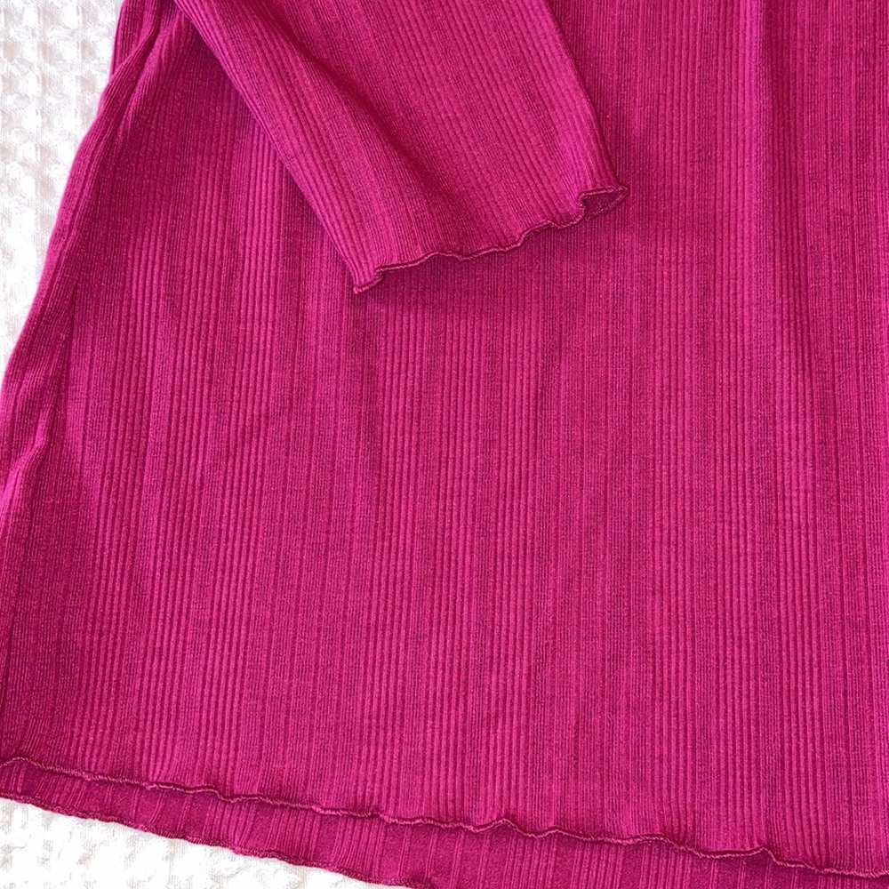 NEW! JESSICA SIMPSON βEsmeβ Fuchsia Peasant Blouse - Picture 10 of 15